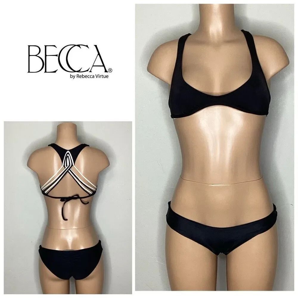 New. Becca black bikini. Small. Retails $129